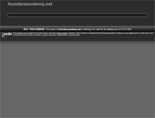 Tablet Screenshot of foundersacademy.net